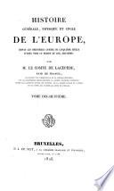 Histoire générale, physique et civile de l'Europe, depuis les dernières années du cinquième siècle jusque vers le milieu du dix-huitième