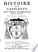 Histoire Generalle Des Cardinaux