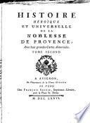 Histoire héroique et universelle de la noblesse de Provence