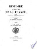 Histoire litéraire de la France