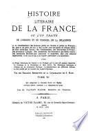 Histoire litéraire de la France