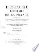 Histoire litéraire de la France par les religieux benedictins de la Congrègation de S. Maur
