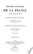 Histoire littéraire de la France au XIVe siécle
