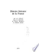 Histoire littéraire de la France
