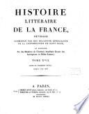 Histoire littéraire de la France