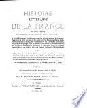 Histoire littéraire de la France