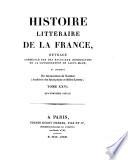 Histoire litteraire de la France