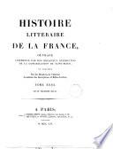 Histoire litteraire de la France