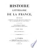 Histoire littéraire de la France