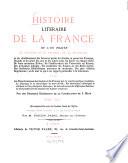 Histoire litteraire de la France