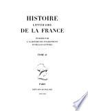 Histoire littéraire de la France