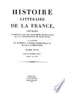 Histoire littéraire de la France