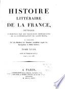 Histoire littéraire de la France