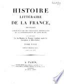 Histoire littéraire de la France