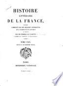 Histoire littéraire de la France