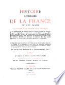 Histoire litteraire de la France