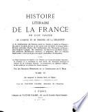 Histoire littéraire de la France