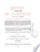 Histoire littéraire de la France: XIe siècle