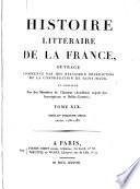 Histoire littéraire de la France: XIIIe siècle