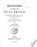 Histoire littéraire de la France: XIVe siècle