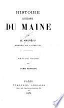 Histoire littéraire du Maine