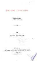 Histoire litteraire