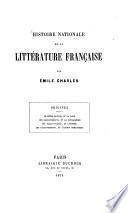 Histoire nationale de la littérature française par Émile Chasles