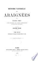 Histoire naturelle des araignées