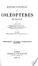 Histoire naturelle des coléoptères de France