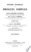 Histoire naturelle des drogues simples: ptie. (v.4) Zoologie
