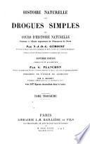 Histoire naturelle des drogues simples: ptie. (v.4) Zoologie