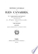 Histoire naturelle des Iles Canaries