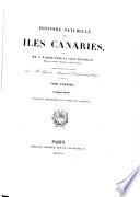 Histoire naturelle des Iles Canaries