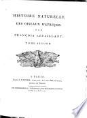Histoire naturelle des oiseaux d'Afrique