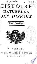Histoire naturelle des oiseaux