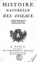 HISTOIRE NATURELLE DES OISEAUX.
