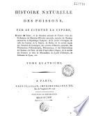 Histoire naturelle des poissons, par le citoyen La Cépède,...