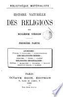 Histoire naturelle des religions