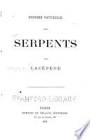 Histoire naturelle des serpents