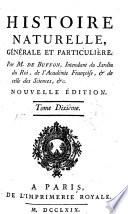 Histoire Naturelle, Générale et Particuliere