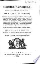 Histoire naturelle generale et particuliere