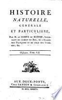 Histoire Naturelle, Générale Et Particulière