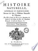 Histoire naturelle generale et particuliere, servant de suite a ... par M. le Comte De Buffon ... Supplement, tome premier [-septieme]