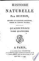 Histoire naturelle: t.1-14: Quadrupèdes (Buffon; 1799)