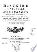Histoire naturelles des quadrupèdes, ovipares et des serpents