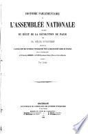 Histoire parlementaire de l'Assemblée Nationale