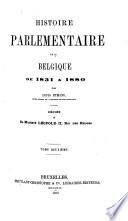 Histoire parlementaire de la Belgique ...: 1840-1850