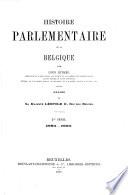 Histoire parlémentaire de la Belgique