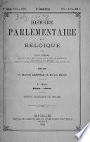Histoire parlémentaire de la Belgique