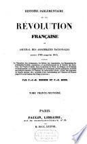 Histoire parlementaire de la Révolution française